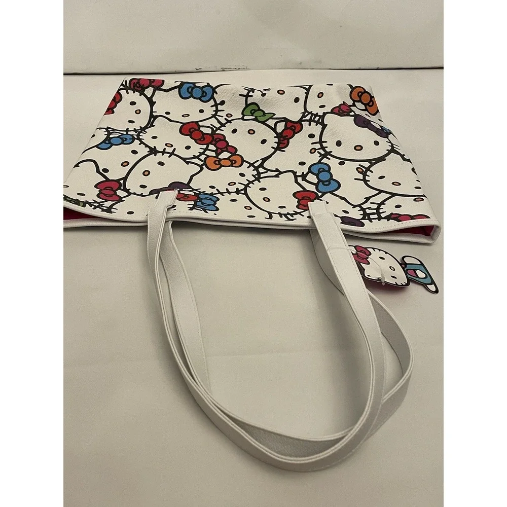 2018 Hello‎ Kitty White Tote Purse Bag Fab NY Sanrio 13 x 10